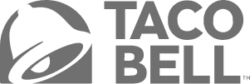 TacoBell logo png greyscale